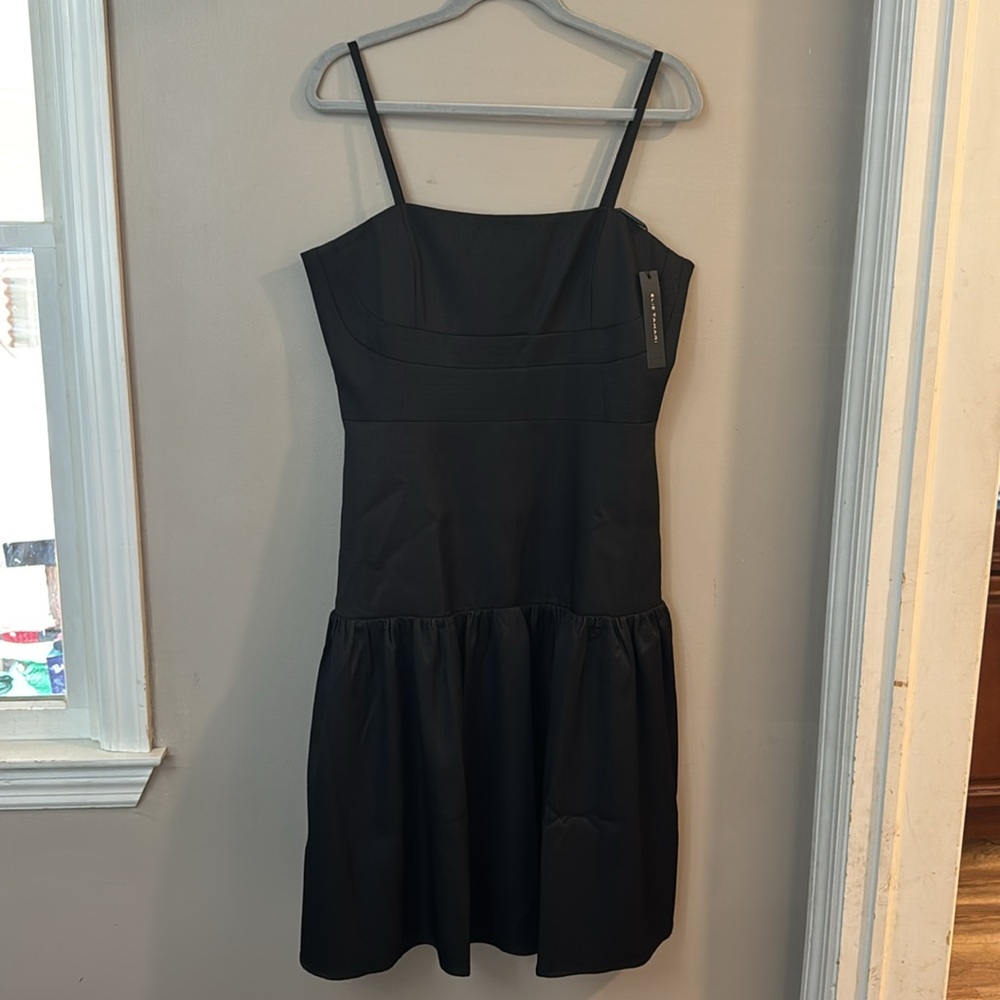 NWT Elie Tahari Black Drop Waist Dress